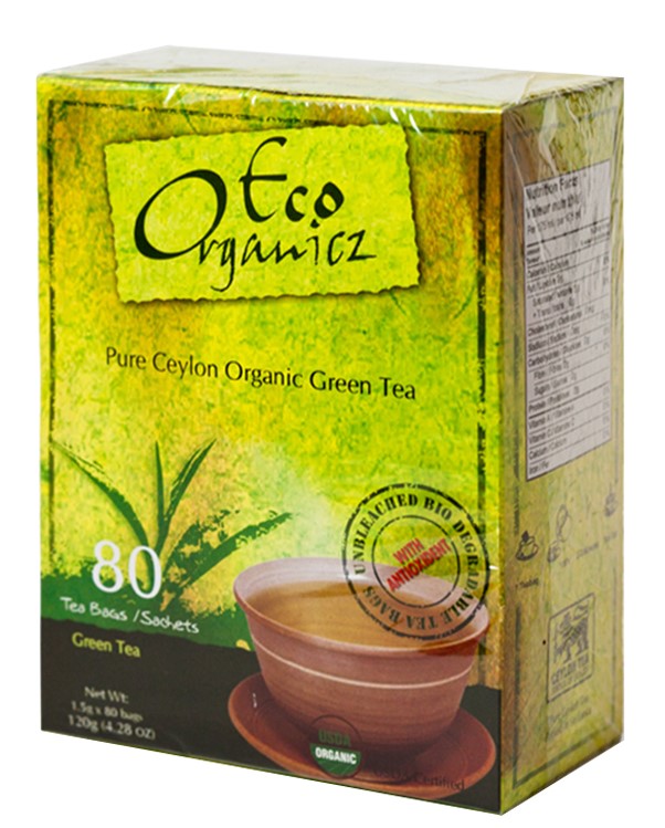 Organic Green Tea 80 Tea Bags/120g