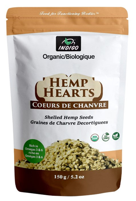 Organic Hemp Hearts Shelled Hemp Seeds 150g