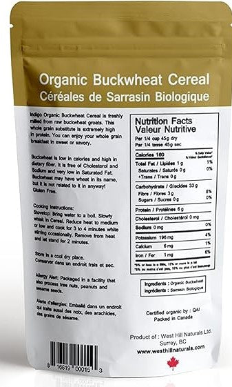 Organic Buckwheat Cereal 454g