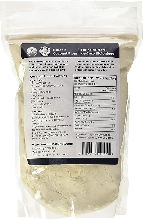 Organic Coconut Flour, 454g