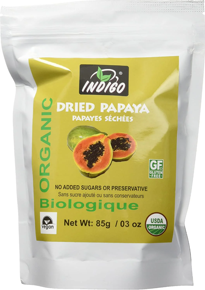 Organic Dried Papaya 85g