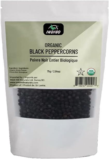 Organic Pepper Whole 75g