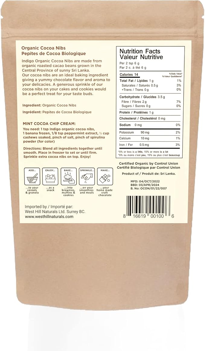 Organic Cocoa Nibs 200g