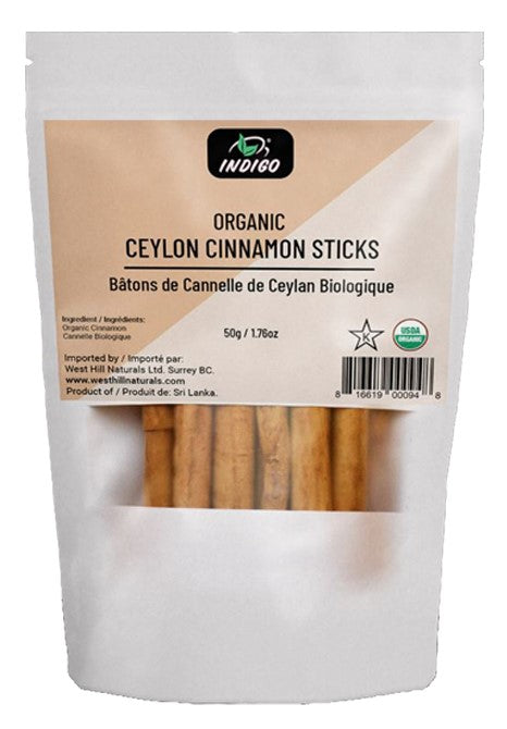 Organic Ceylon Cinnamon Sticks 50g